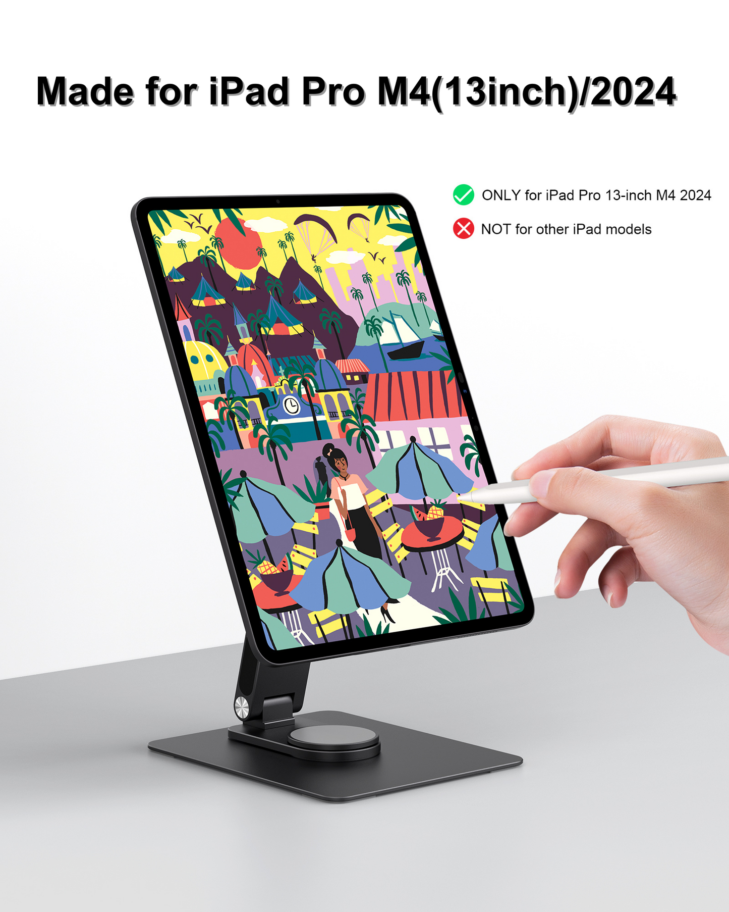 Magnetic Stand for iPad Pro 13 inch (M4) 2024