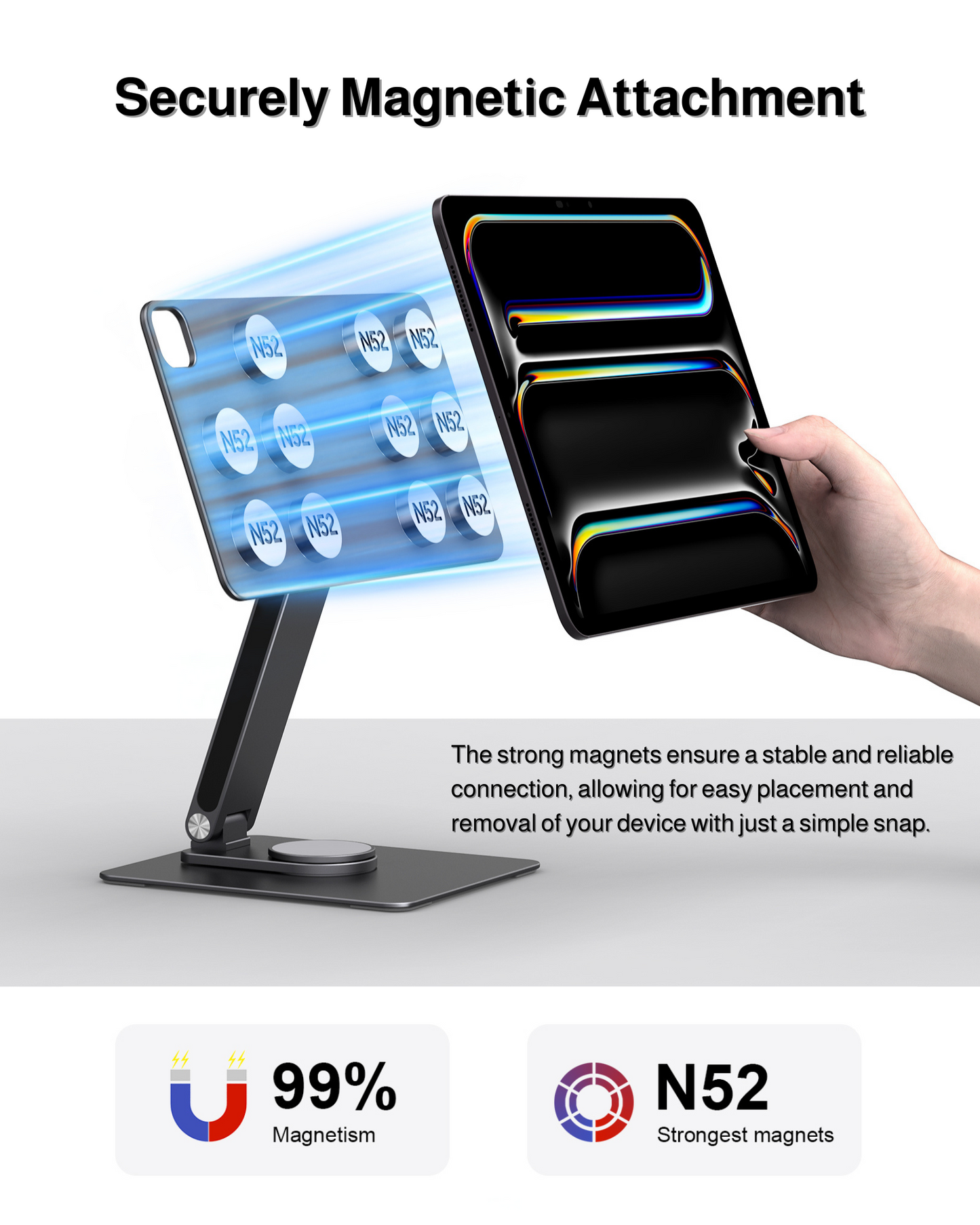 Magnetic Stand for iPad Pro 13 inch (M4) 2024