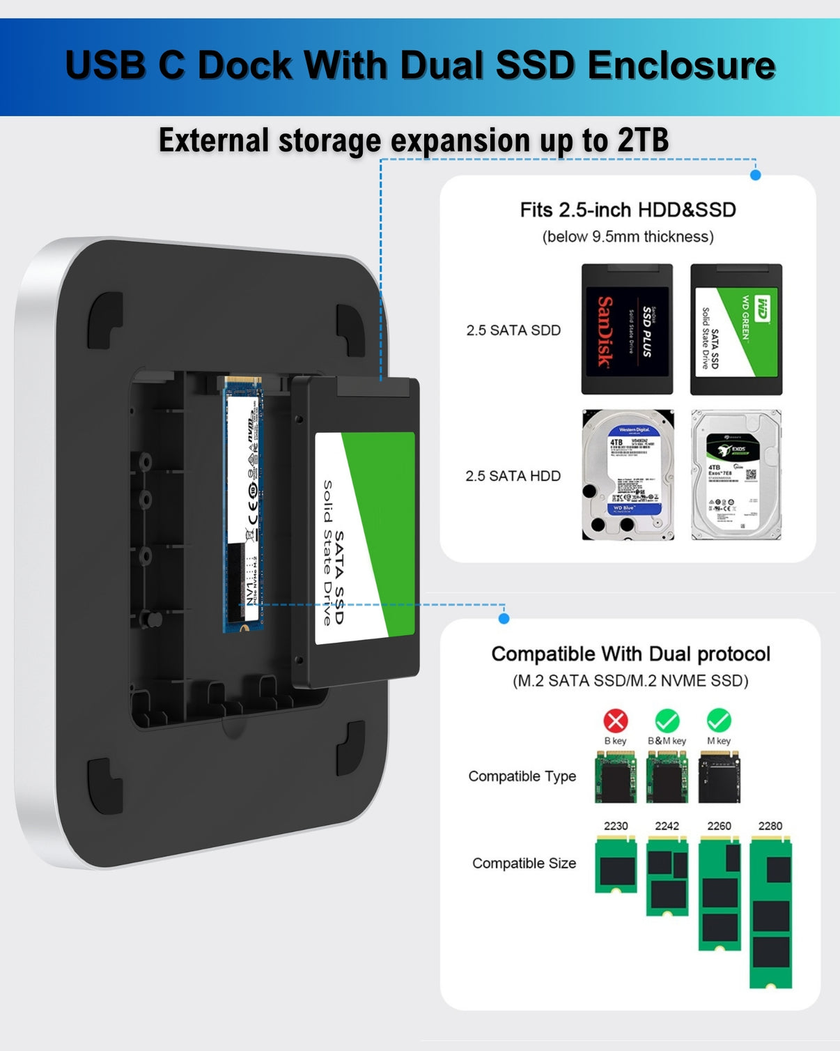 OWC Thunderbolt Dock - 4 Porte Thunderbolt 4, USB 3.2, Ethernet, Audio, SD Card - Per Mac E Windows - Foto 2
