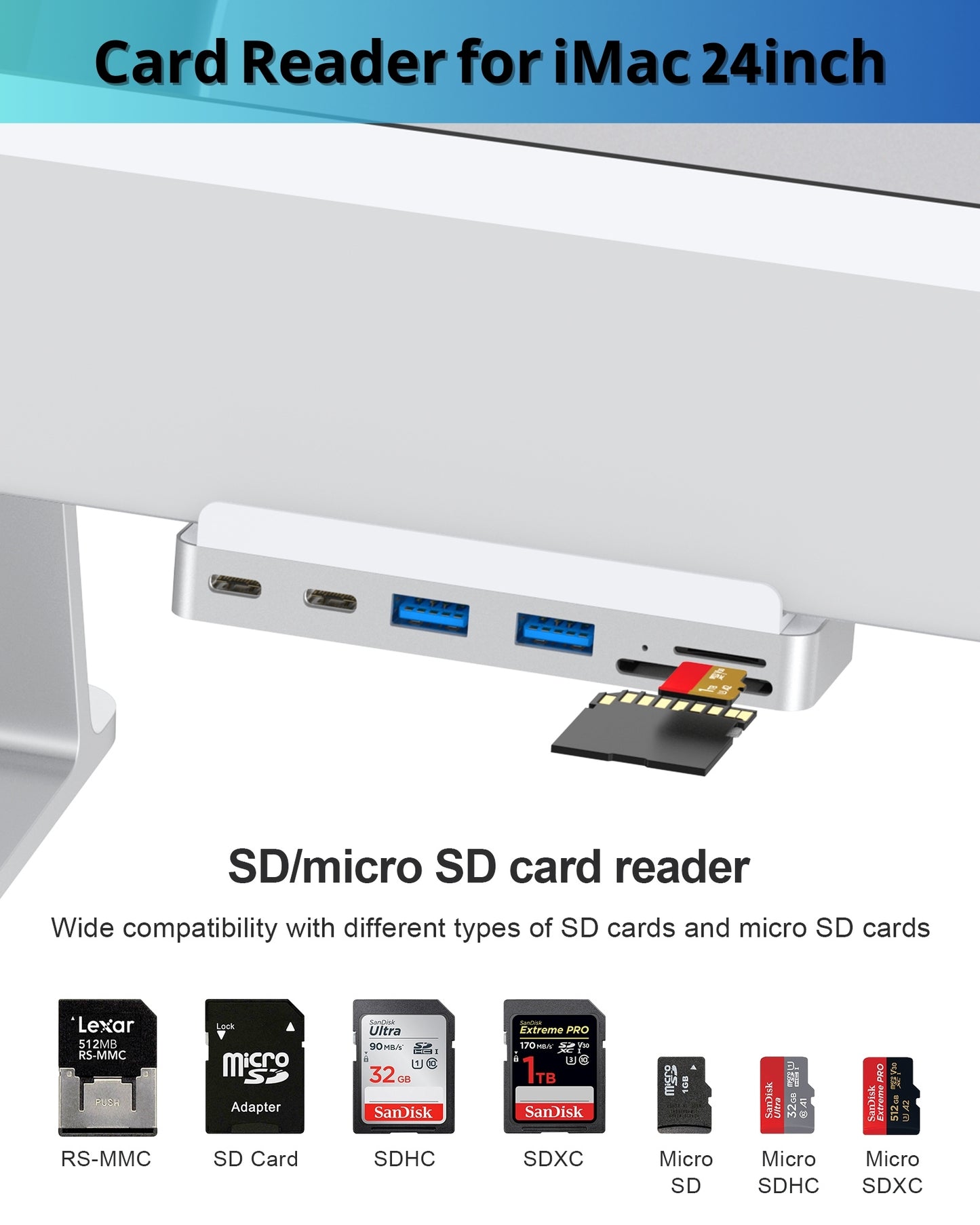 7-in-1 iMac USB hub 10Gbps HDMI