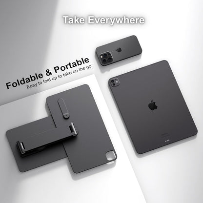 iPad Pro 11" M4/M5 Magnetic Charging Dock, 360° Rotating Aluminum Stand