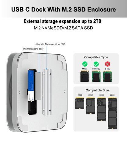 Usb C External Ssd For Mac Mini M1 Docking Station External Drive