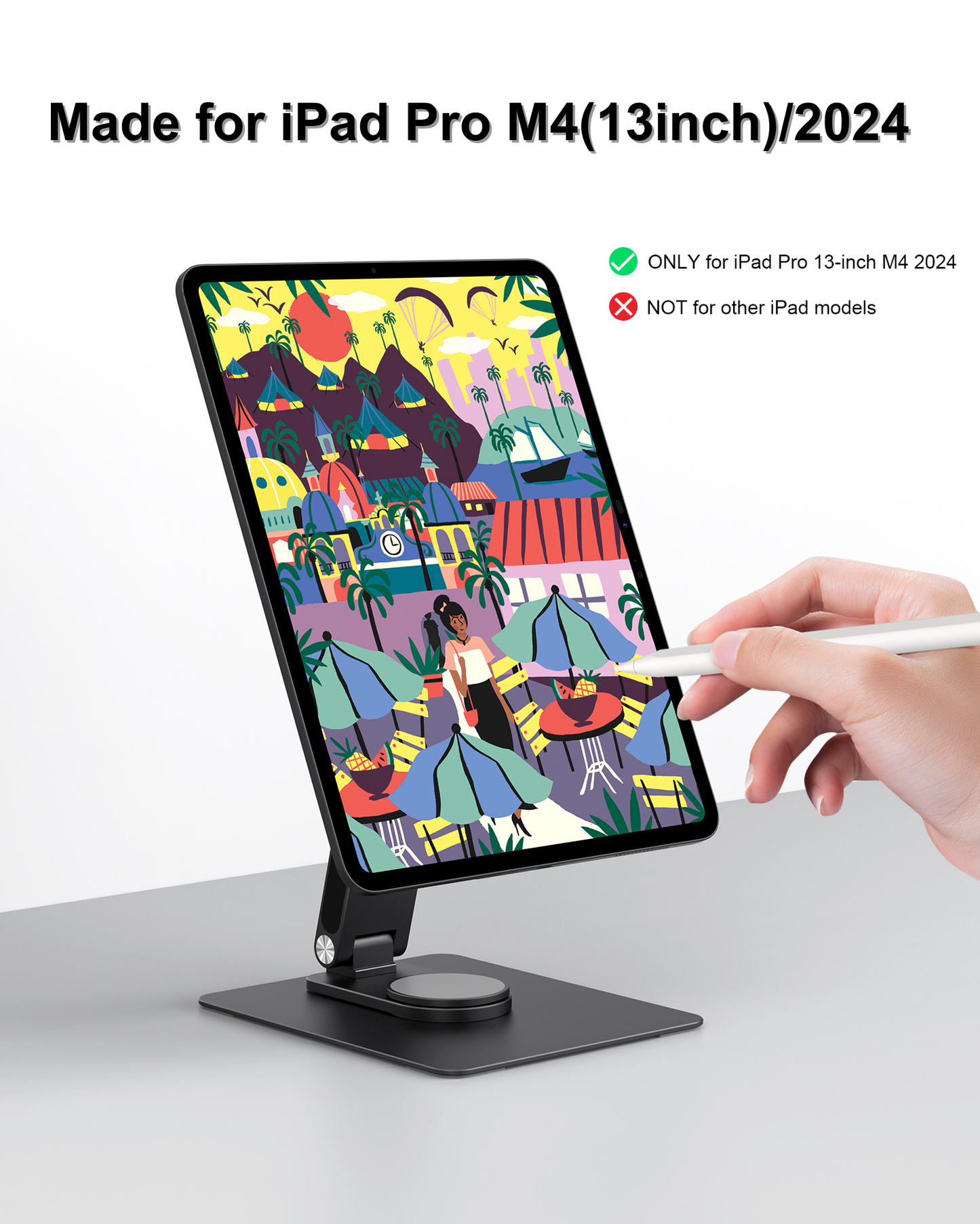 Magnetic Stand Hub for iPad Pro 13 inch (M4)